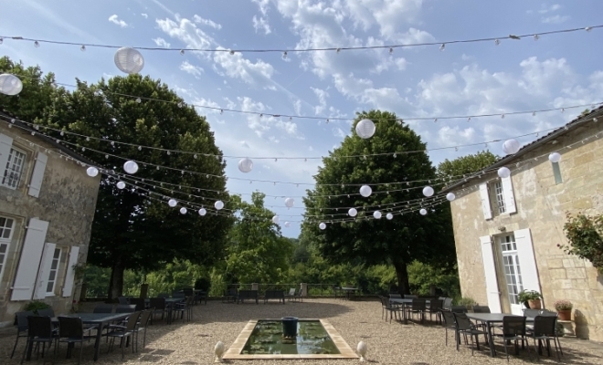 Installation de ciel lumineux extérieur en Dordogne , Dordogne, GM Illumination Décoration