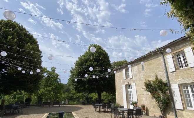 Installation de ciel lumineux extérieur en Dordogne , Dordogne, GM Illumination Décoration